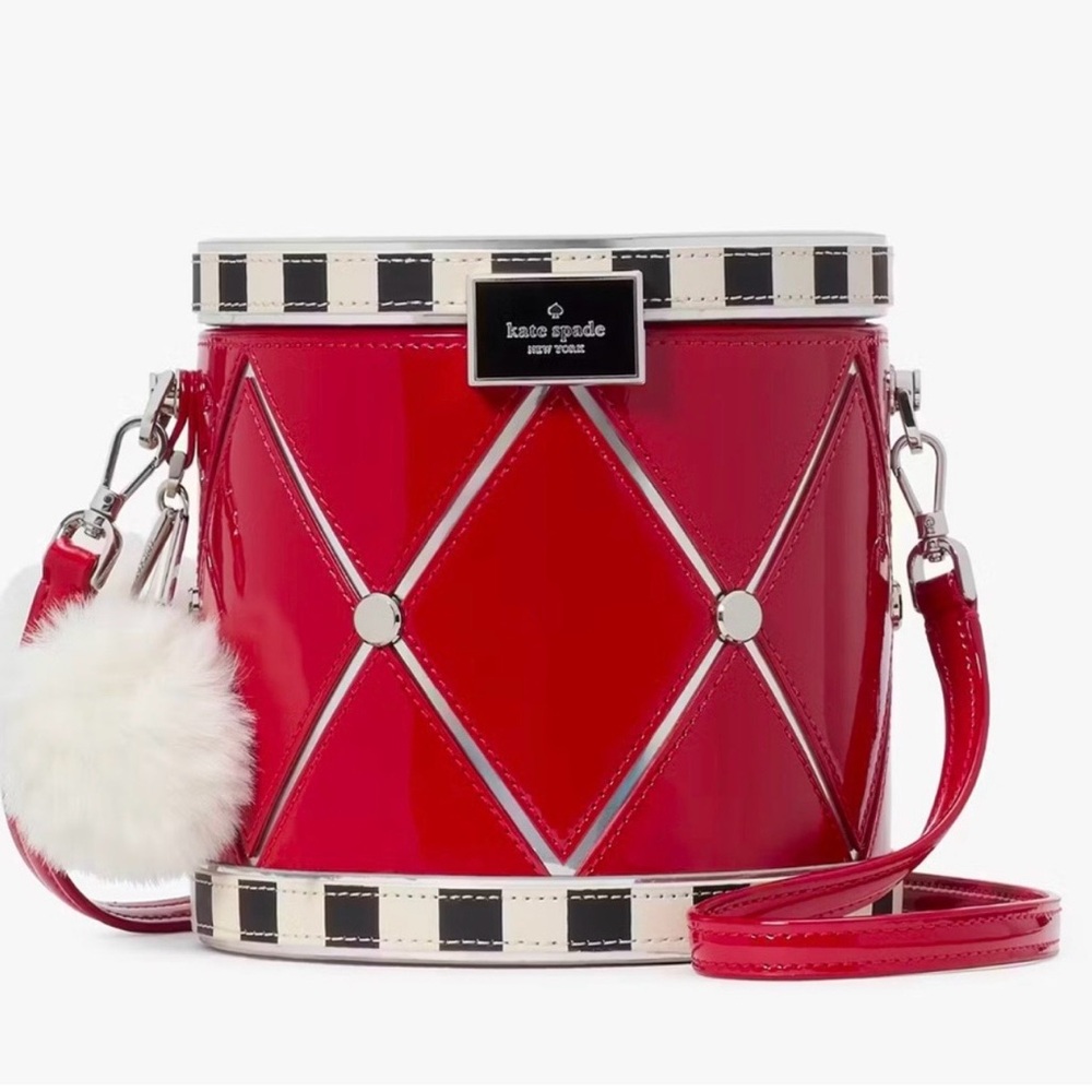 NWT Kate Spade 3D Drum Bag Novelty